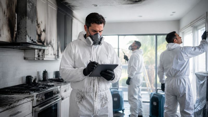 Fire damage restoration